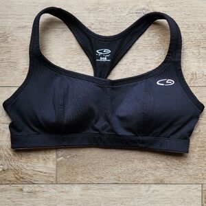 Champion C9 Womens 34B Athletic Racerback Workout Sports Bra Light Padding Black